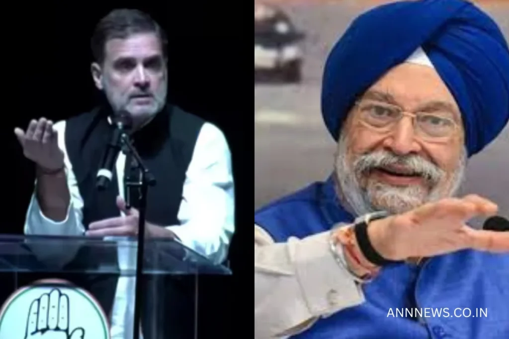 Union Minister Hardeep Puri Criticizes Rahul Gandhi Over US Comments