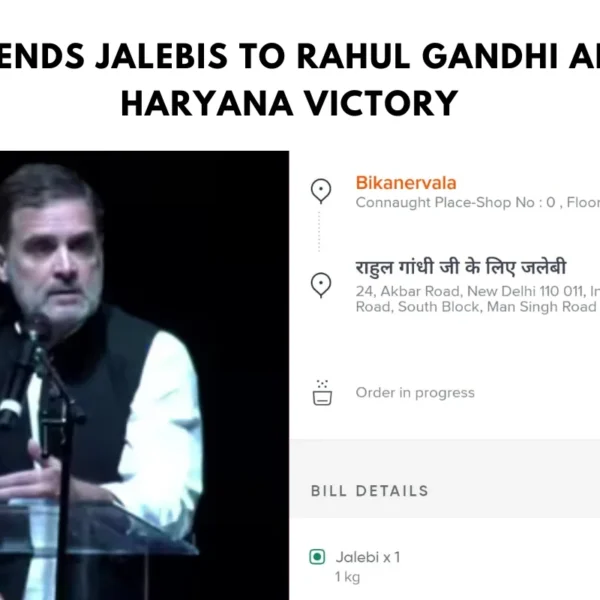 BJP Sends Jalebis to Rahul Gandhi After Haryana Victory