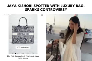 Jaya Kishori spotted with luxury bag, sparks controversy