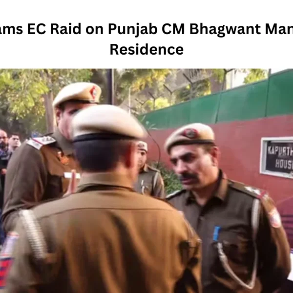 AAP Slams EC Raid on Punjab CM Bhagwant Mann Delhi Residence