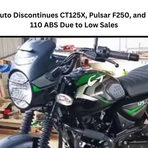 Bajaj Auto Discontinues CT125X, Pulsar F250, and Platina 110 ABS Due to Low Sales