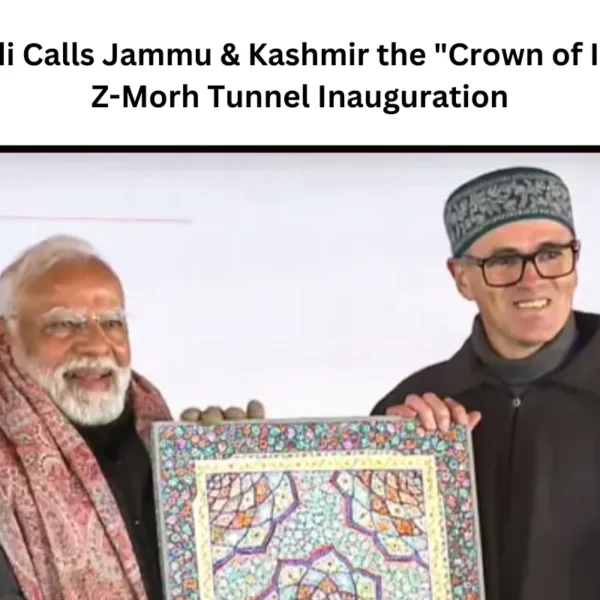 PM Modi Calls Jammu & Kashmir the “Crown of India” at Z-Morh Tunnel Inauguration