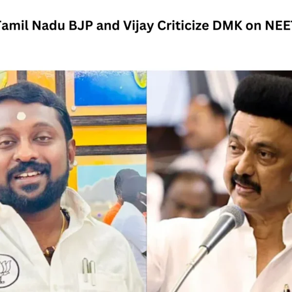 Tamil Nadu BJP and Vijay Criticize DMK on NEET