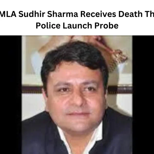 BJP MLA Sudhir Sharma Receives Death Threat, Police Launch Probe