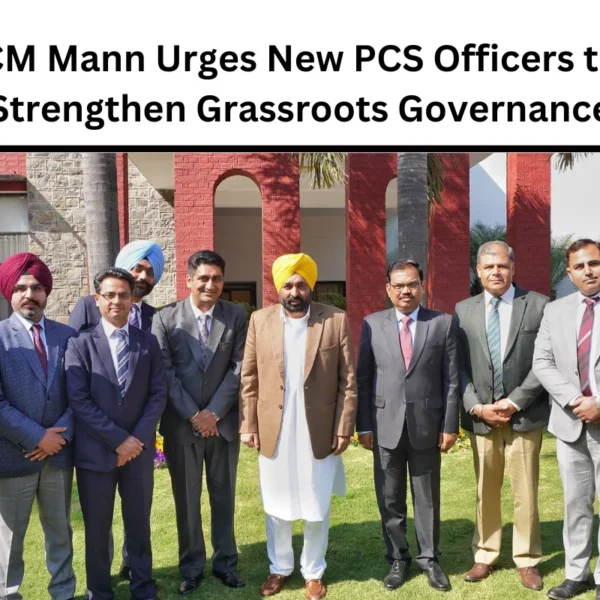 CM Mann Urges New PCS Officers to Strengthen Grassroots Governance