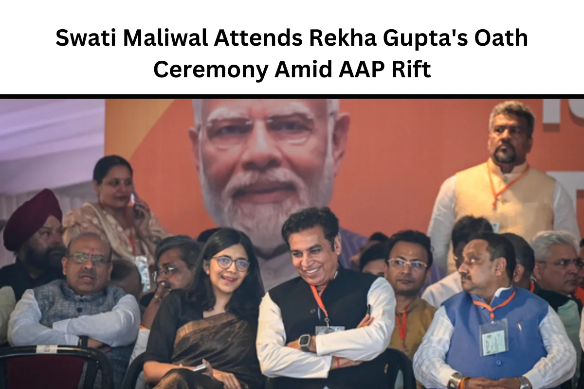 Swati Maliwal Attends Rekha Gupta’s Oath Ceremony Amid AAP Rift